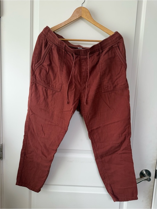 Old Navy Pants - Old Navy Drawstring Joggers in Rust Brown